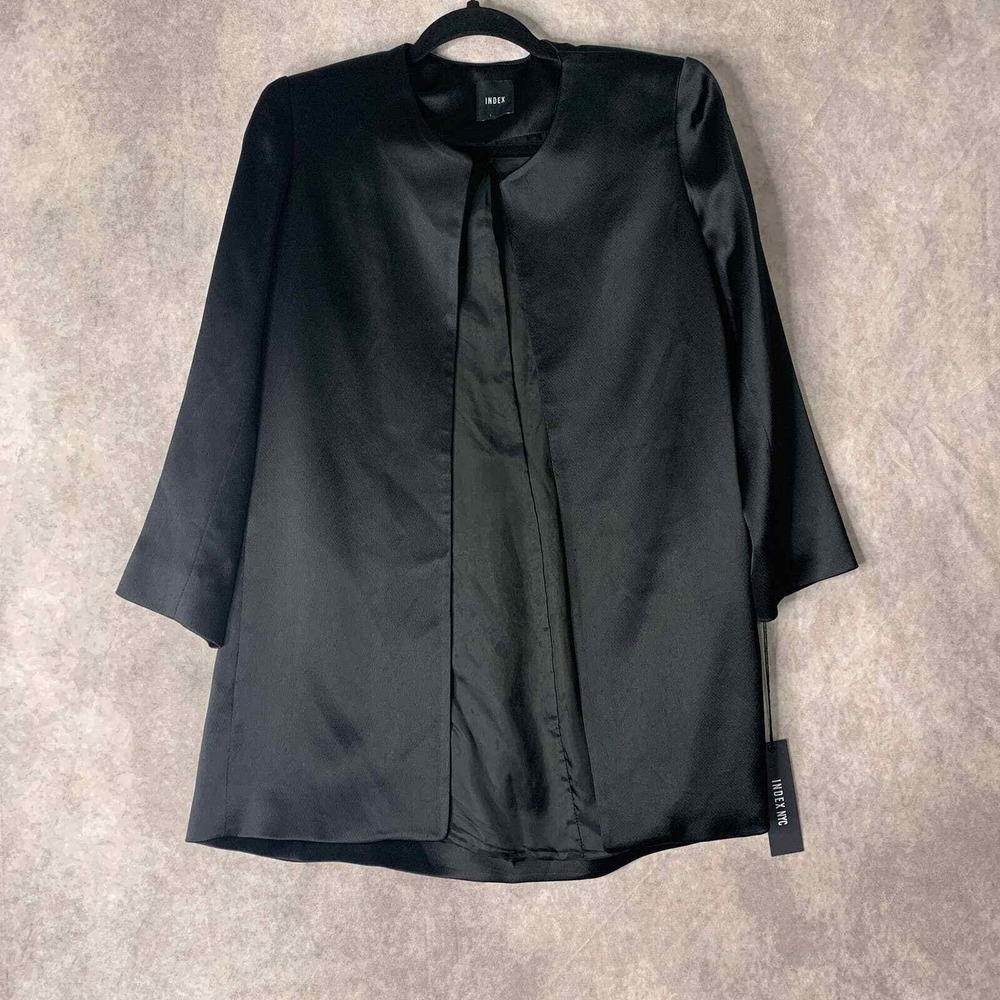 Index Aritzia Womens Blazer Jacket XS Black‎ Open Front Long Sleeves Lined NWT